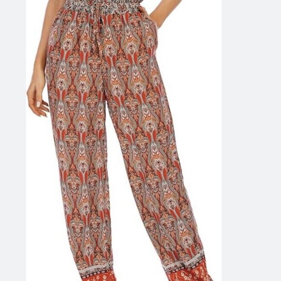 Love Welove Fashion Summer Jogger Womens 2XL Elastic High Waist Boho Hippie - Picture 2 of 11